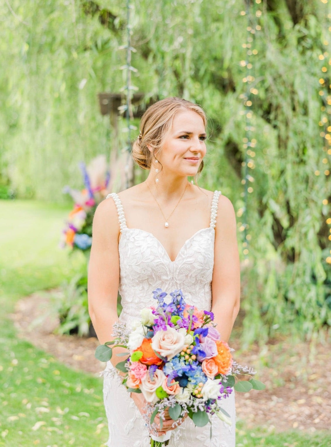 DRIP JEWELRY Necklaces Blakely Satellite Pearl Necklace