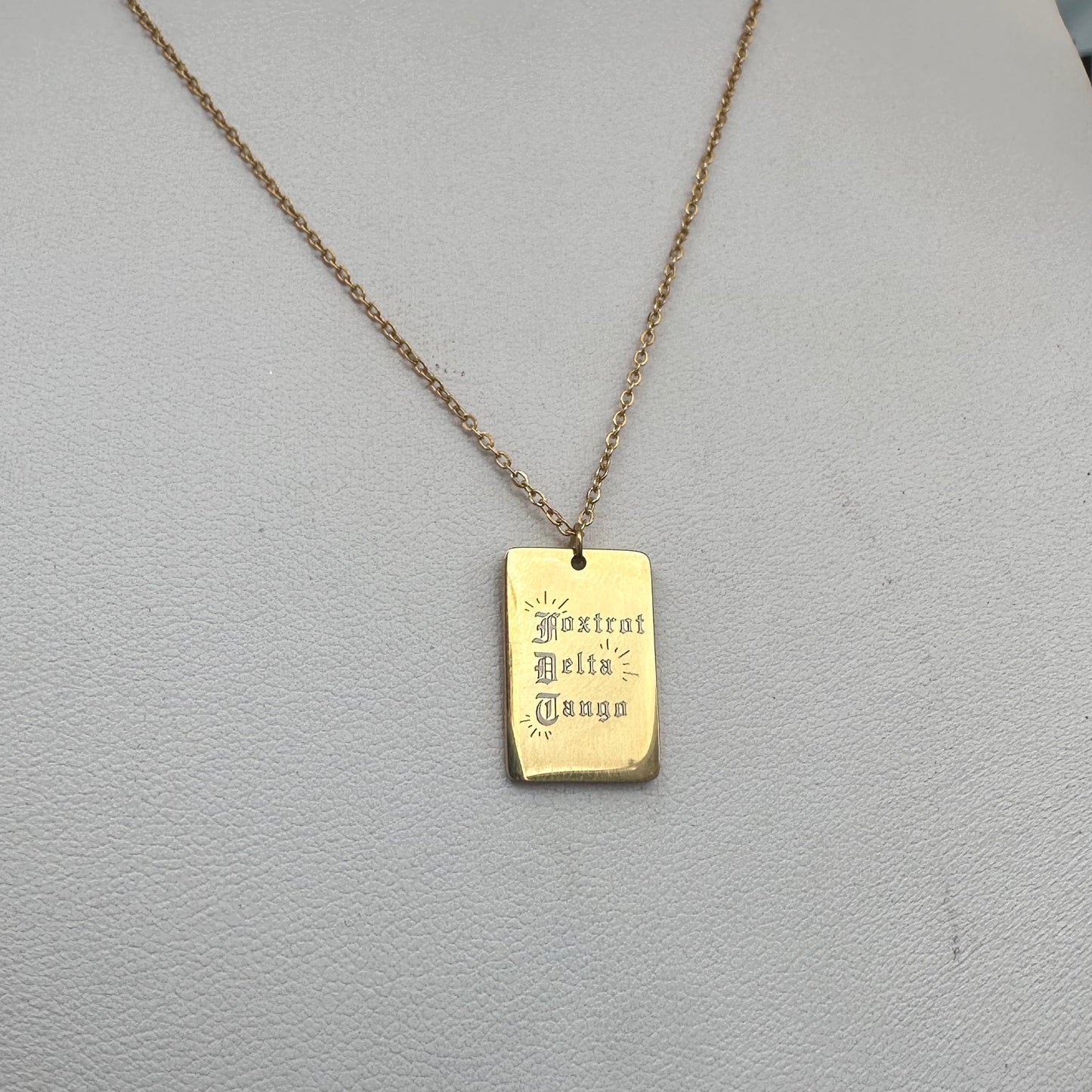 DRIP JEWELRY NECKLACES Foxtrot Pendant Necklace