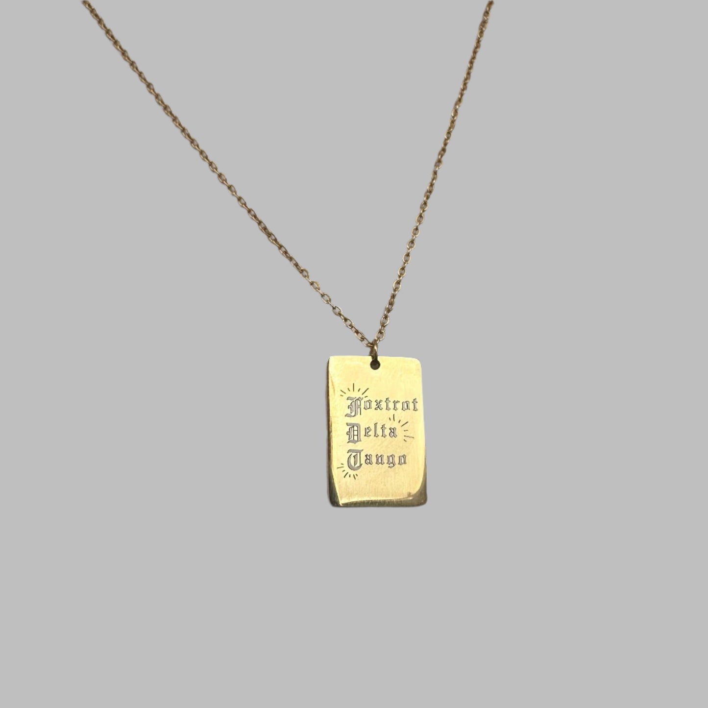 DRIP JEWELRY NECKLACES Foxtrot Pendant Necklace