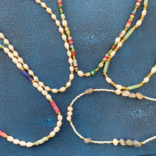DRIP JEWELRY Necklaces Summer Pearl Necklaces