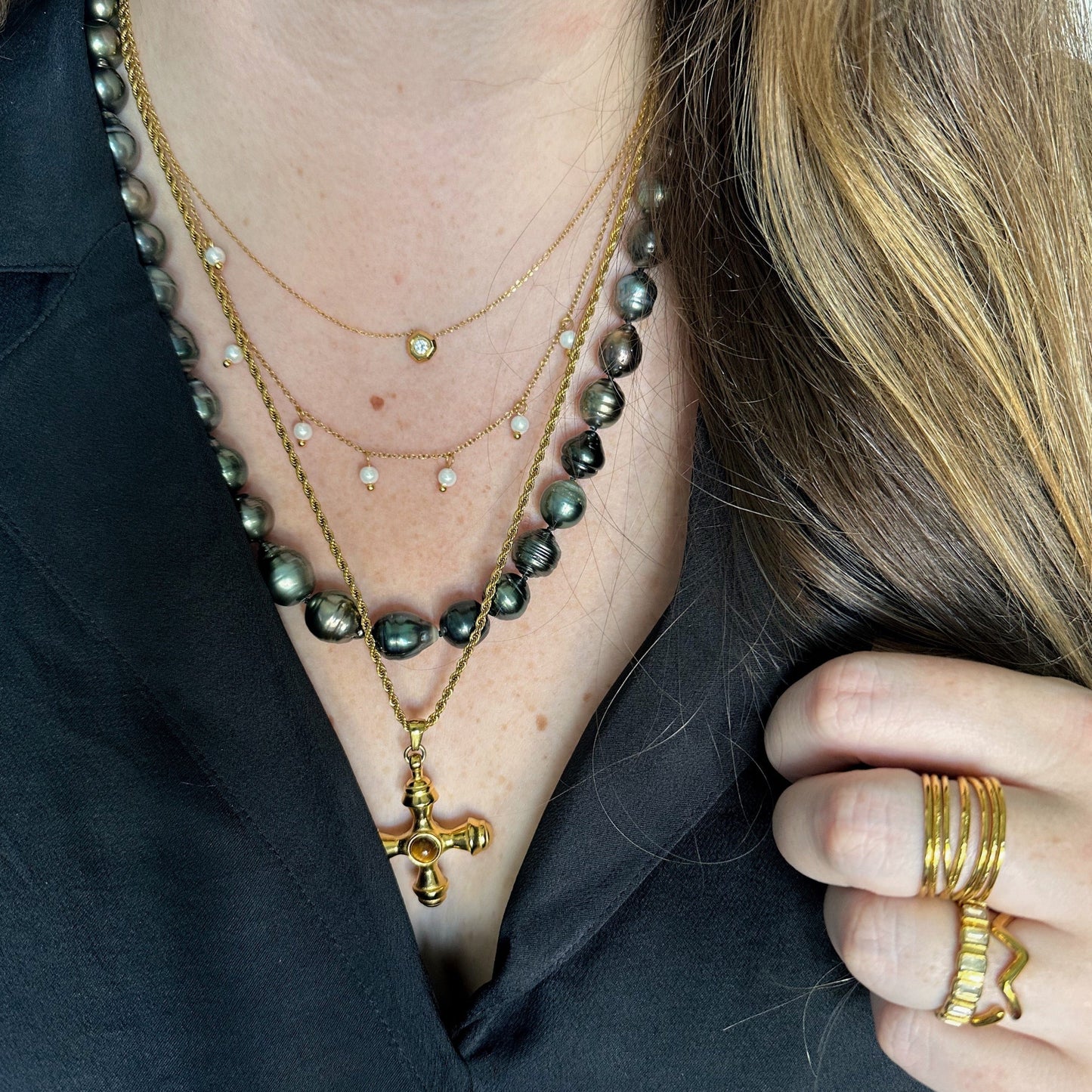 DRIP JEWELRY Tiger Eye Necklace