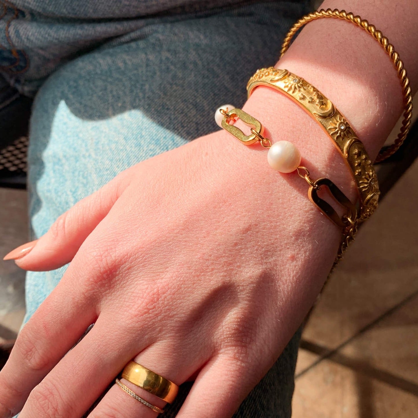 DRIP JEWELRY bracelets Paper Pearl Bracelet