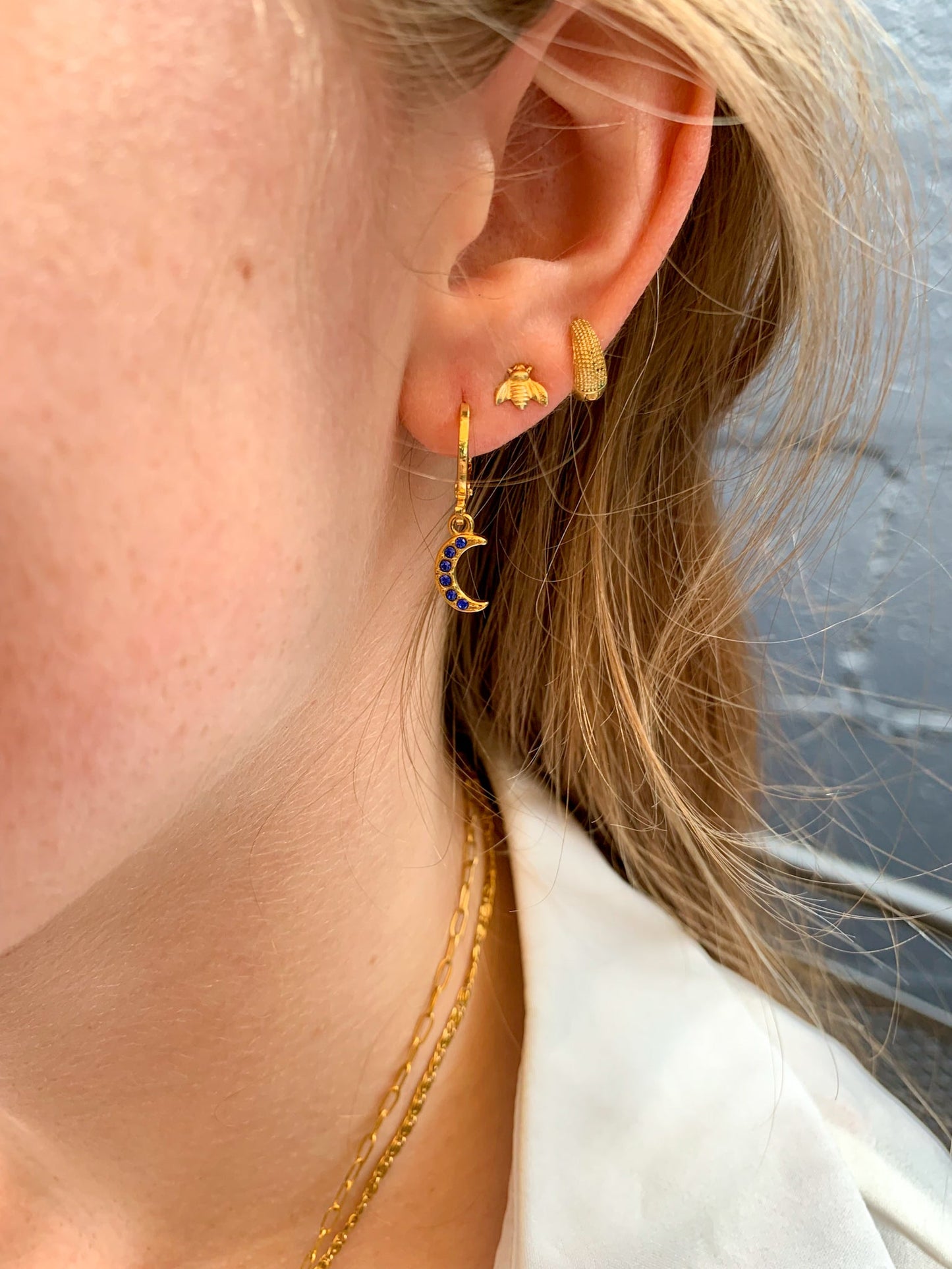 DRIP JEWELRY Earrings Textured Baby Huggies