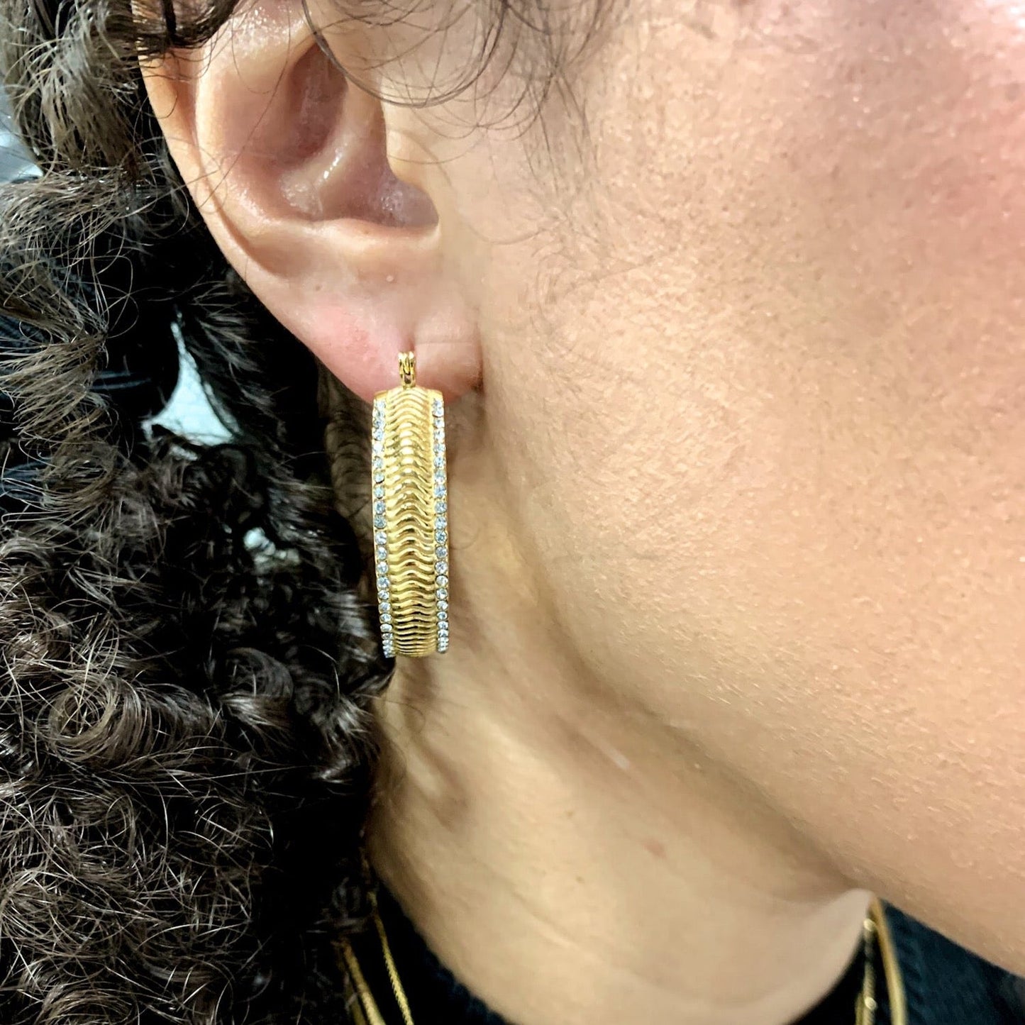 DRIP JEWELRY Large Cool Girl Hoops