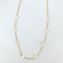 Load image into Gallery viewer, Drip Jewelry Necklace Pearl Station Necklace
