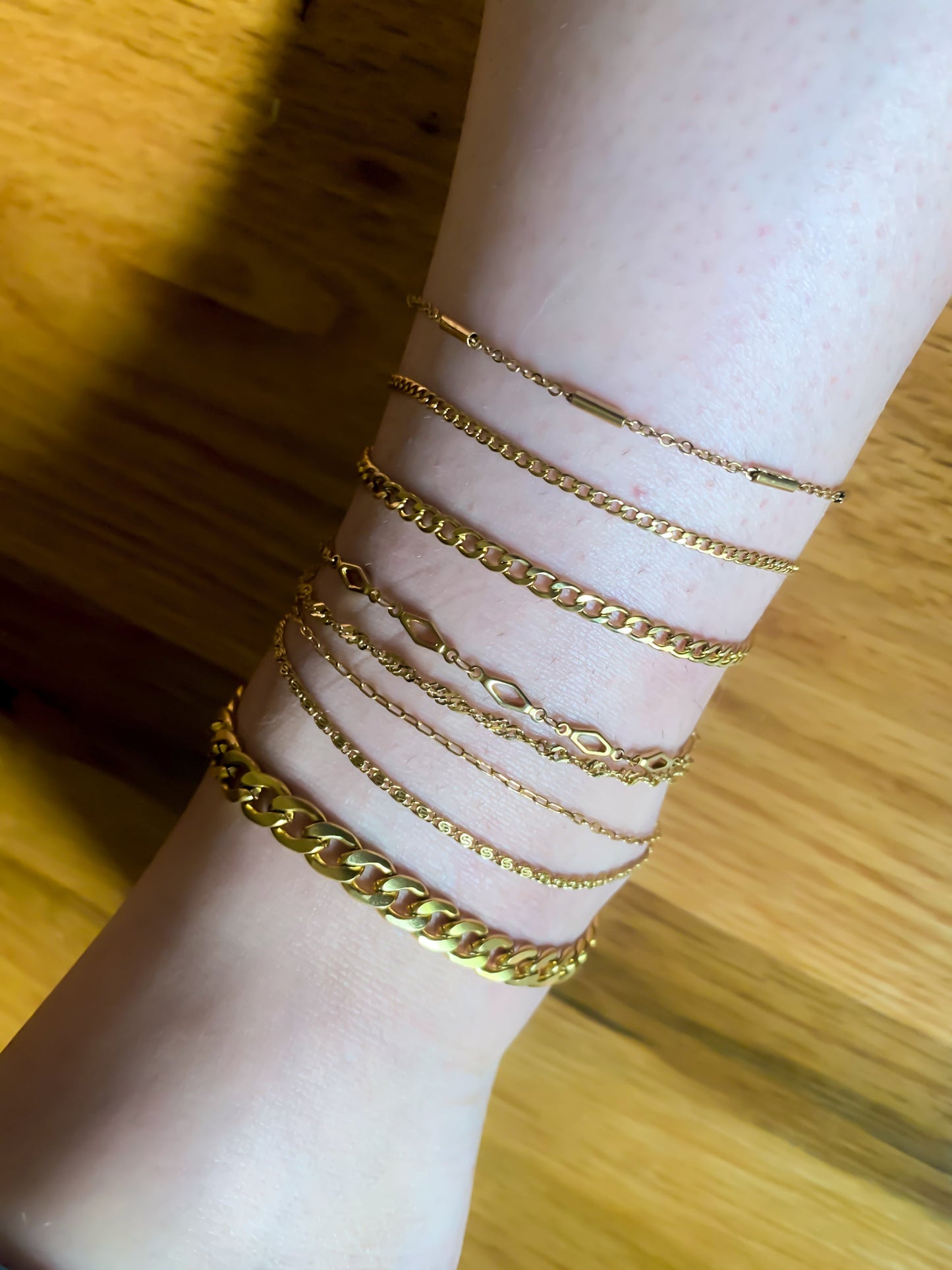 DRIP JEWELRY Thin Cuban Water-Proof Anklets