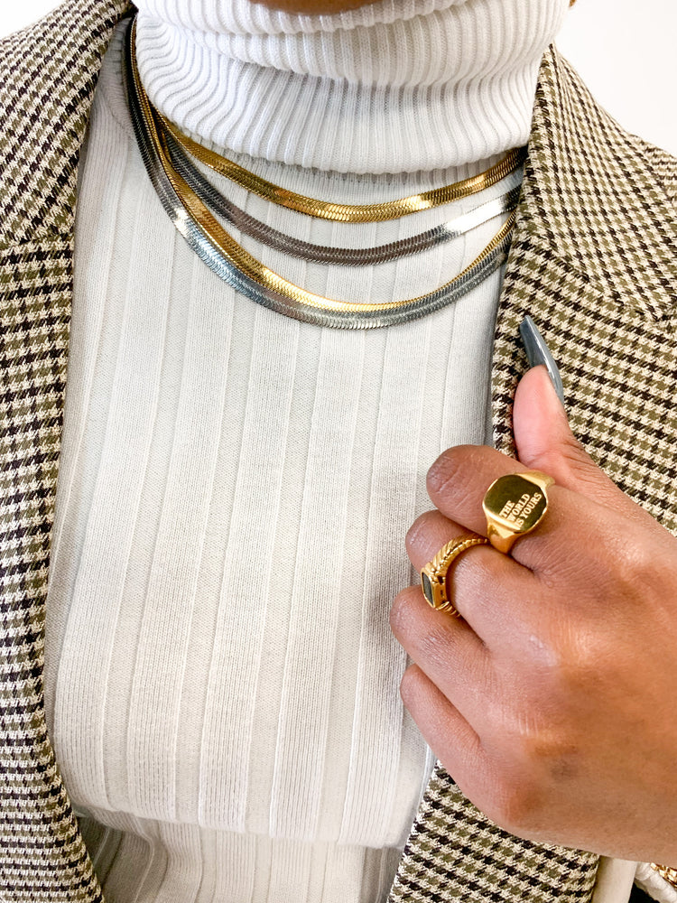 The History of Timeless Elegance Herringbone Chains DRIP JEWELRY