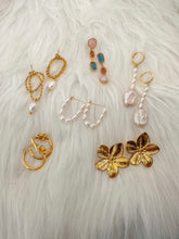 Load image into Gallery viewer, Audrey Pearl Hoops
