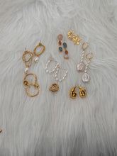 Load image into Gallery viewer, Audrey Pearl Hoops
