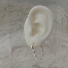 Load image into Gallery viewer, Audrey Pearl Hoops
