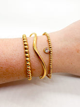 Load image into Gallery viewer, DRIP JEWELRY Bracelet Bracelet Set: Throw-On Wave Bangle and Beads
