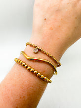 Load image into Gallery viewer, DRIP JEWELRY Bracelet Bracelet Set: Throw-On Wave Bangle and Beads
