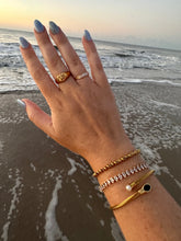 Load image into Gallery viewer, DRIP JEWELRY BRACELETS Black/ White Open Bracelet
