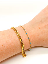 Load image into Gallery viewer, DRIP JEWELRY Bracelets Bracelet Set: Feather and Blue Enamel
