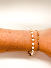 Load image into Gallery viewer, DRIP JEWELRY Bracelets Bracelet Set: Pearl and Chain
