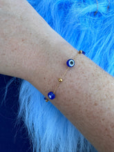 Load image into Gallery viewer, DRIP JEWELRY BRACELETS Evil Eye Station Bracelet / Anklet
