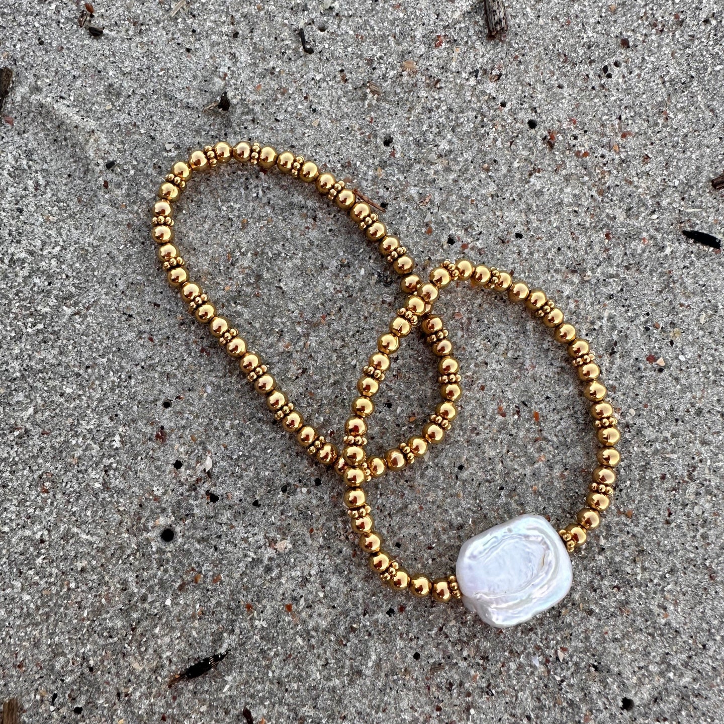 DRIP JEWELRY BRACELETS Goldie's Pearl Bracelet