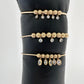 DRIP JEWELRY BRACELETS Slider Bead Cuffs with Sparkles (14k gold-filled)