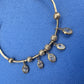 DRIP JEWELRY BRACELETS Slider Bead Cuffs with Sparkles (14k gold-filled)