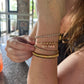 DRIP JEWELRY BRACELETS Slider Bead Cuffs with Sparkles (14k gold-filled)