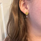 DRIP JEWELRY Carly Earrings- Tahitian Pearl or White Pearl on Gold
