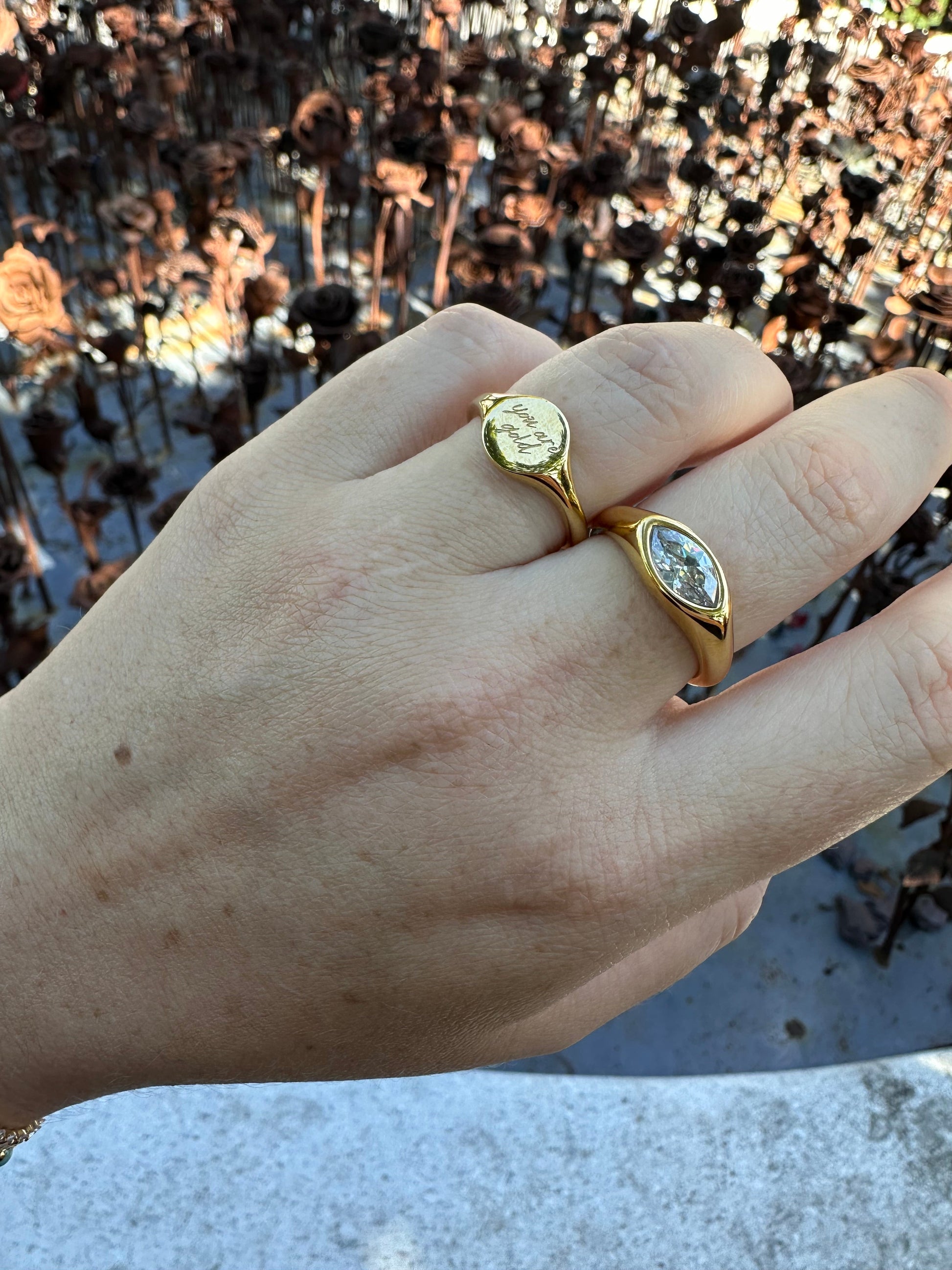 DRIP JEWELRY Cat Eye Ring- 3 colors (size 6-8)