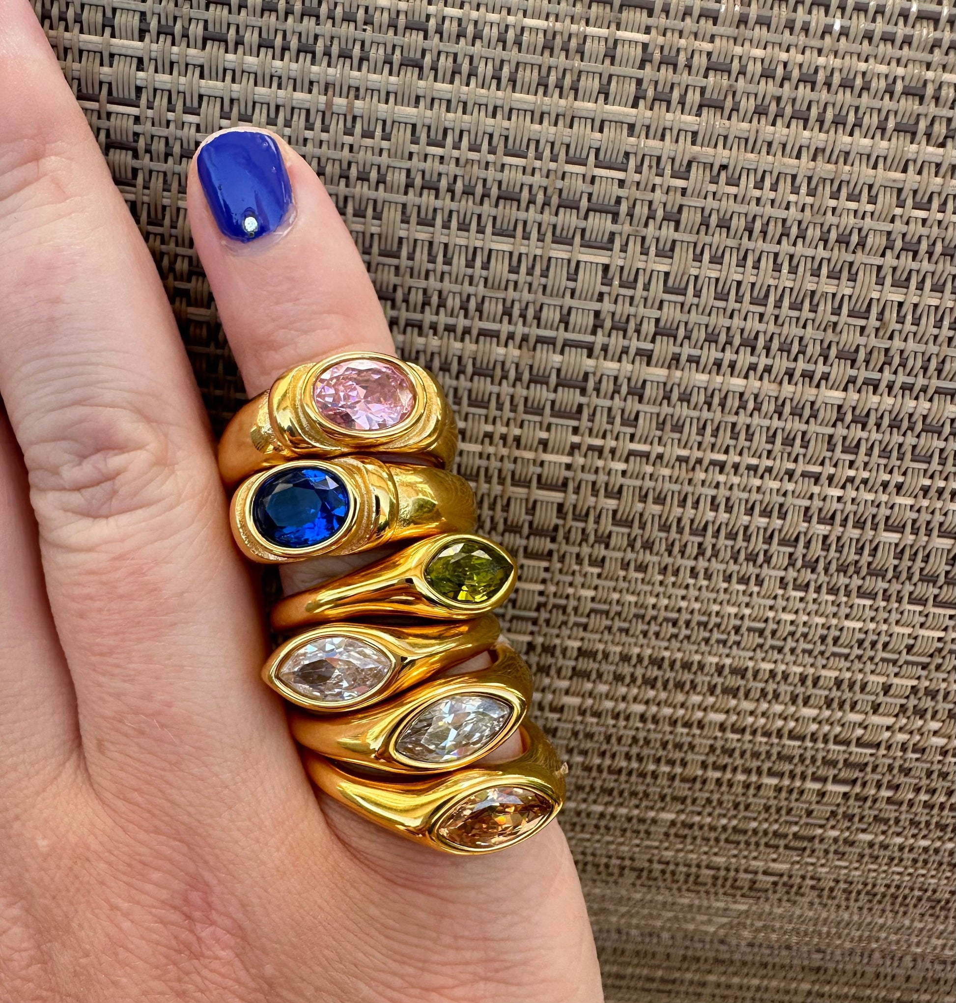 DRIP JEWELRY Cat Eye Ring- 3 colors (size 6-8)