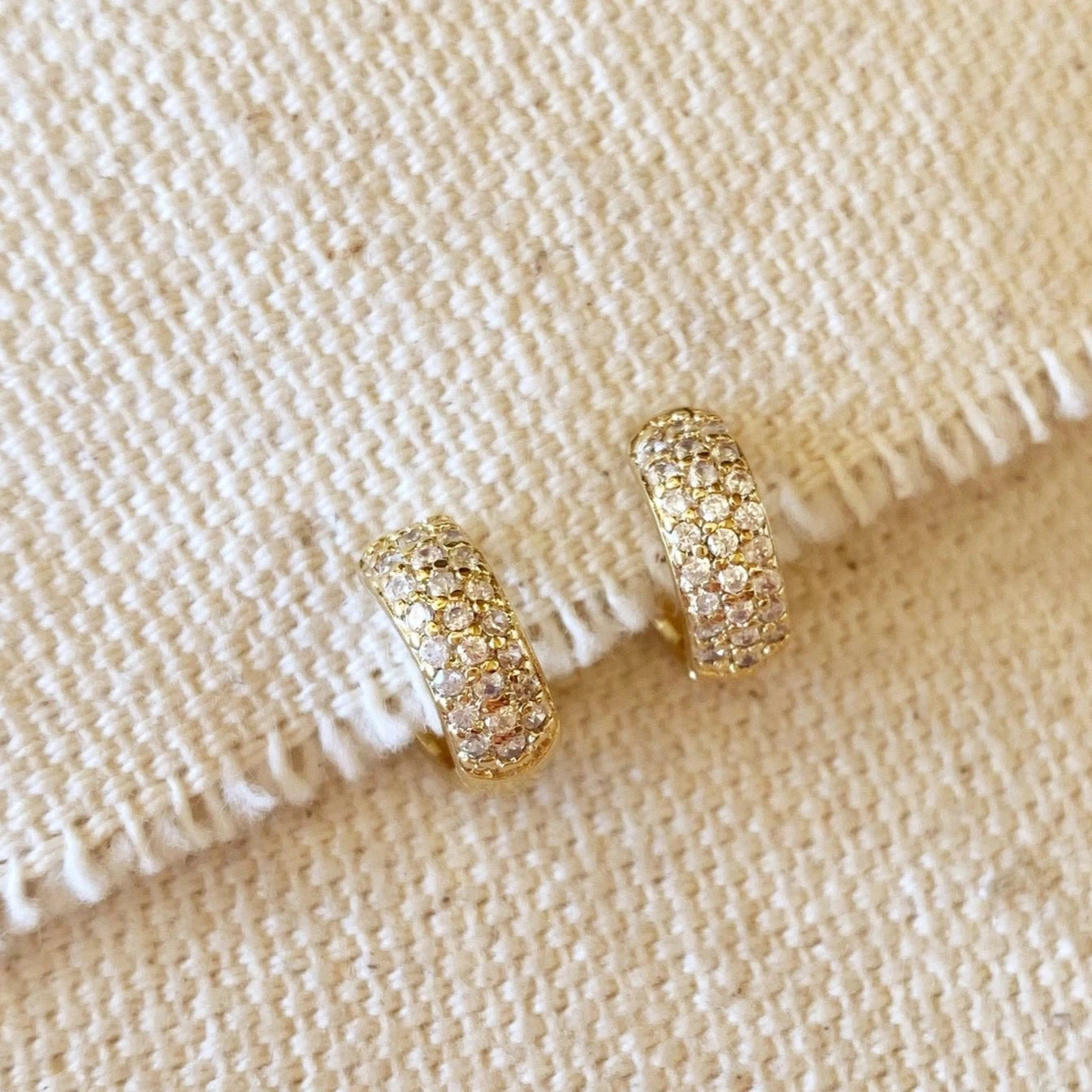DRIP JEWELRY Earrings Chubby sparkle huggies