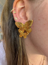 Load image into Gallery viewer, DRIP JEWELRY Earrings Double Butterfly Earrings
