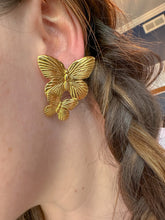 Load image into Gallery viewer, DRIP JEWELRY Earrings Double Butterfly Earrings
