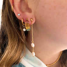 Load image into Gallery viewer, DRIP JEWELRY Earrings Double Pearl Dangles
