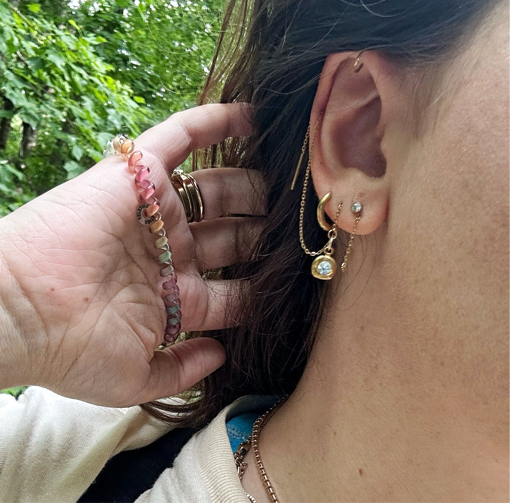 DRIP JEWELRY EARRINGS Edgy Threaders