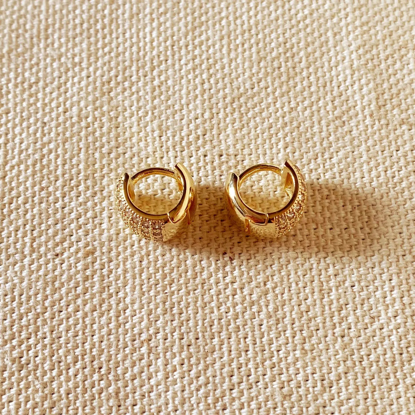 DRIP JEWELRY Earrings Extra Chubby Sparkle Huggies