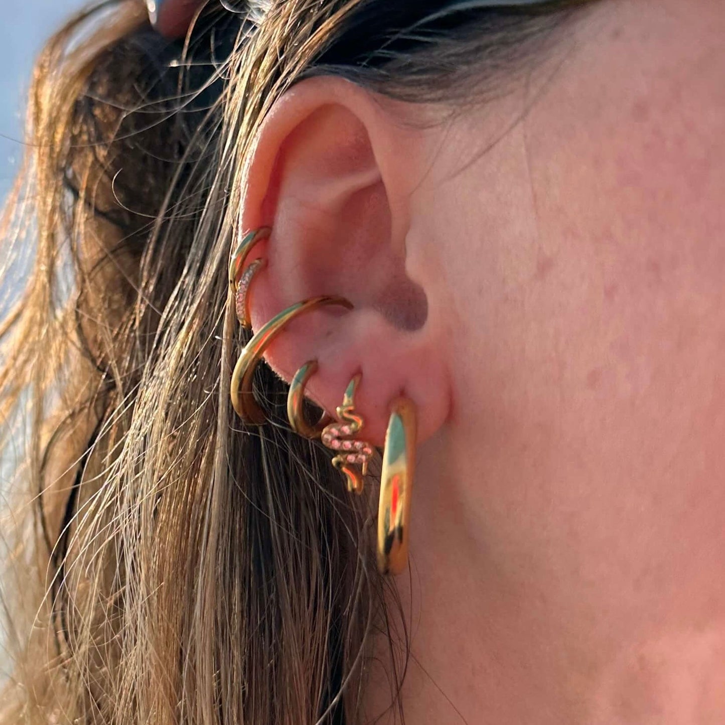 DRIP JEWELRY Earrings Mini Snake Earring