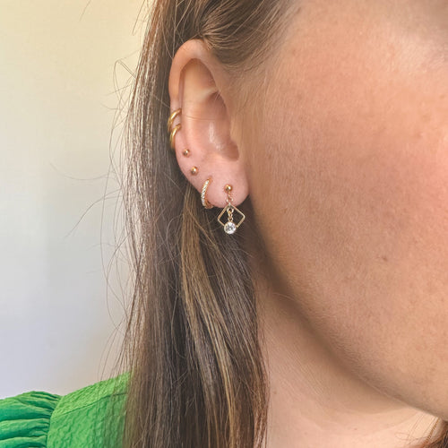DRIP JEWELRY Earrings Tiny Diamond Drops