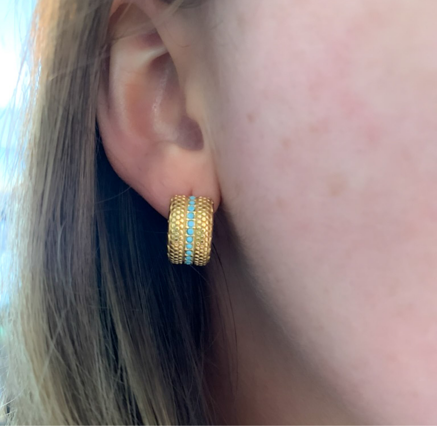 DRIP JEWELRY Earrings Turquoise Chubbies