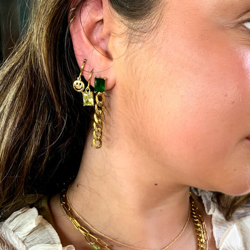 DRIP JEWELRY emerald city earrings