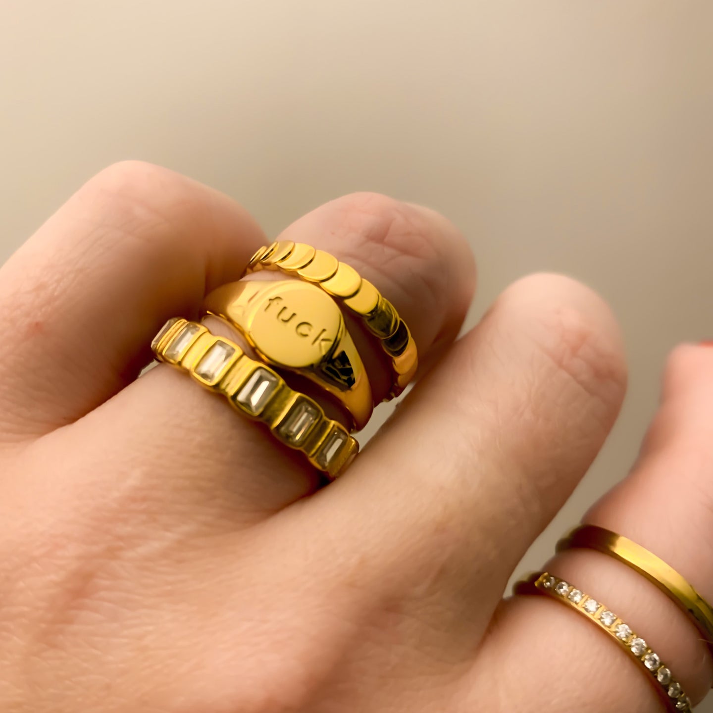 DRIP JEWELRY Fuck ring