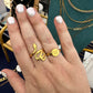 DRIP JEWELRY Gold Snake Ring - Adjustable size 5-12
