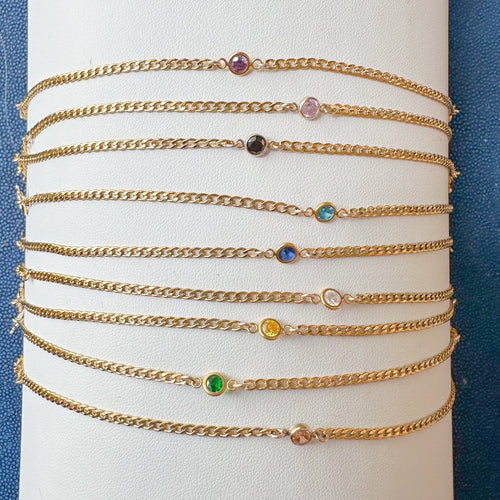 DRIP JEWELRY Necklace Birthstone Connected Bracelet or Necklace