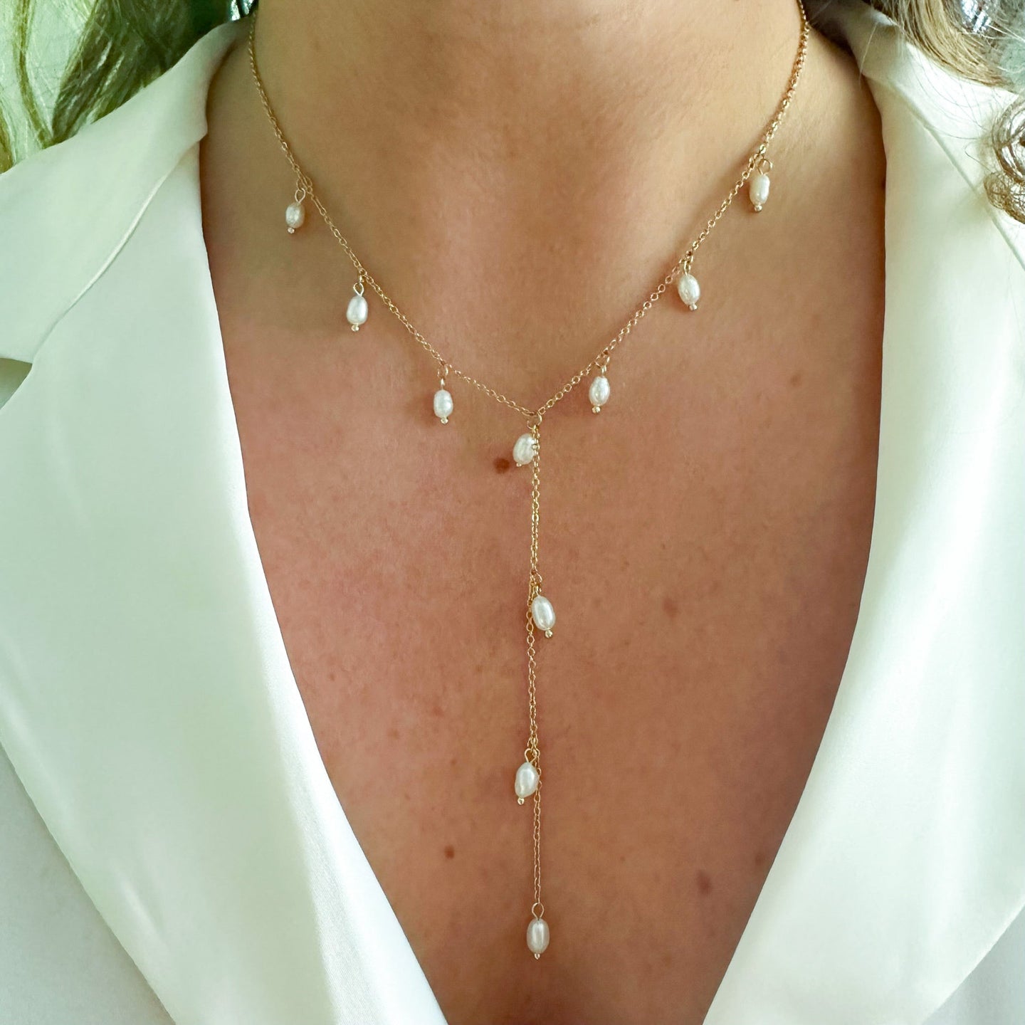 DRIP JEWELRY necklace Pearl Waterfall 2.0