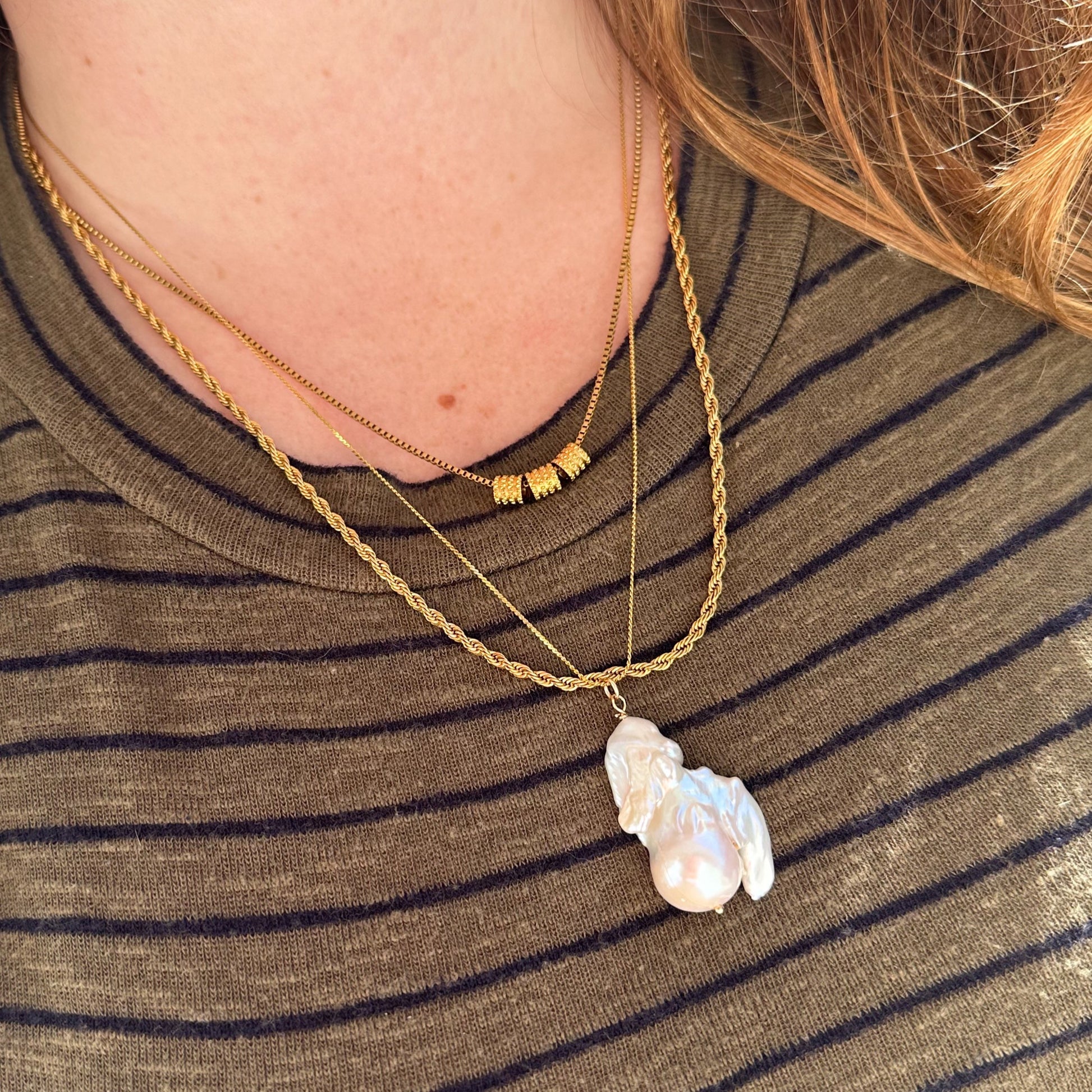 DRIP JEWELRY Necklaces Baroque Pearl Necklace