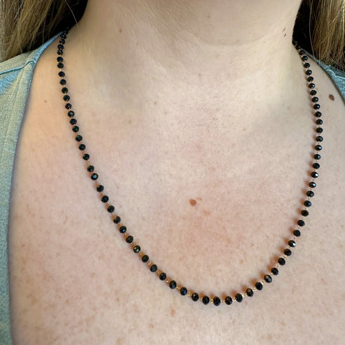 DRIP JEWELRY Necklaces Black Beaded Necklace