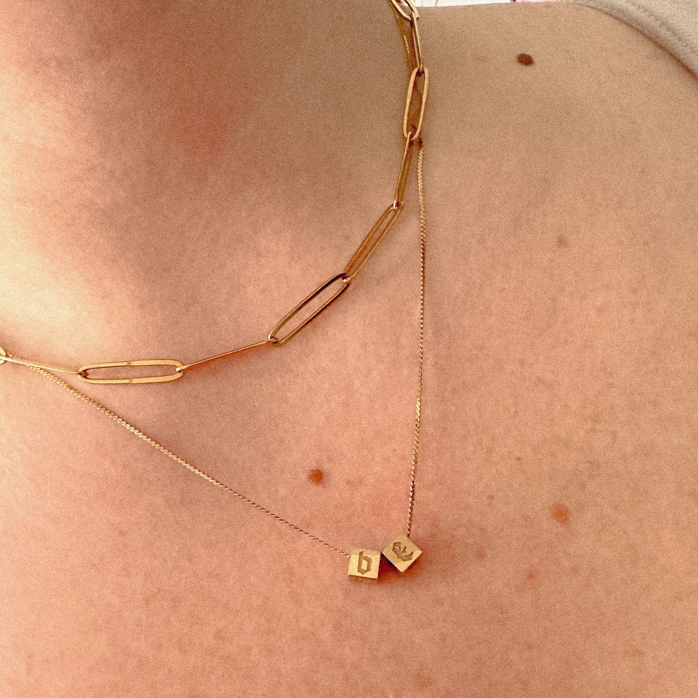 DRIP JEWELRY Necklaces Block Letter Necklace