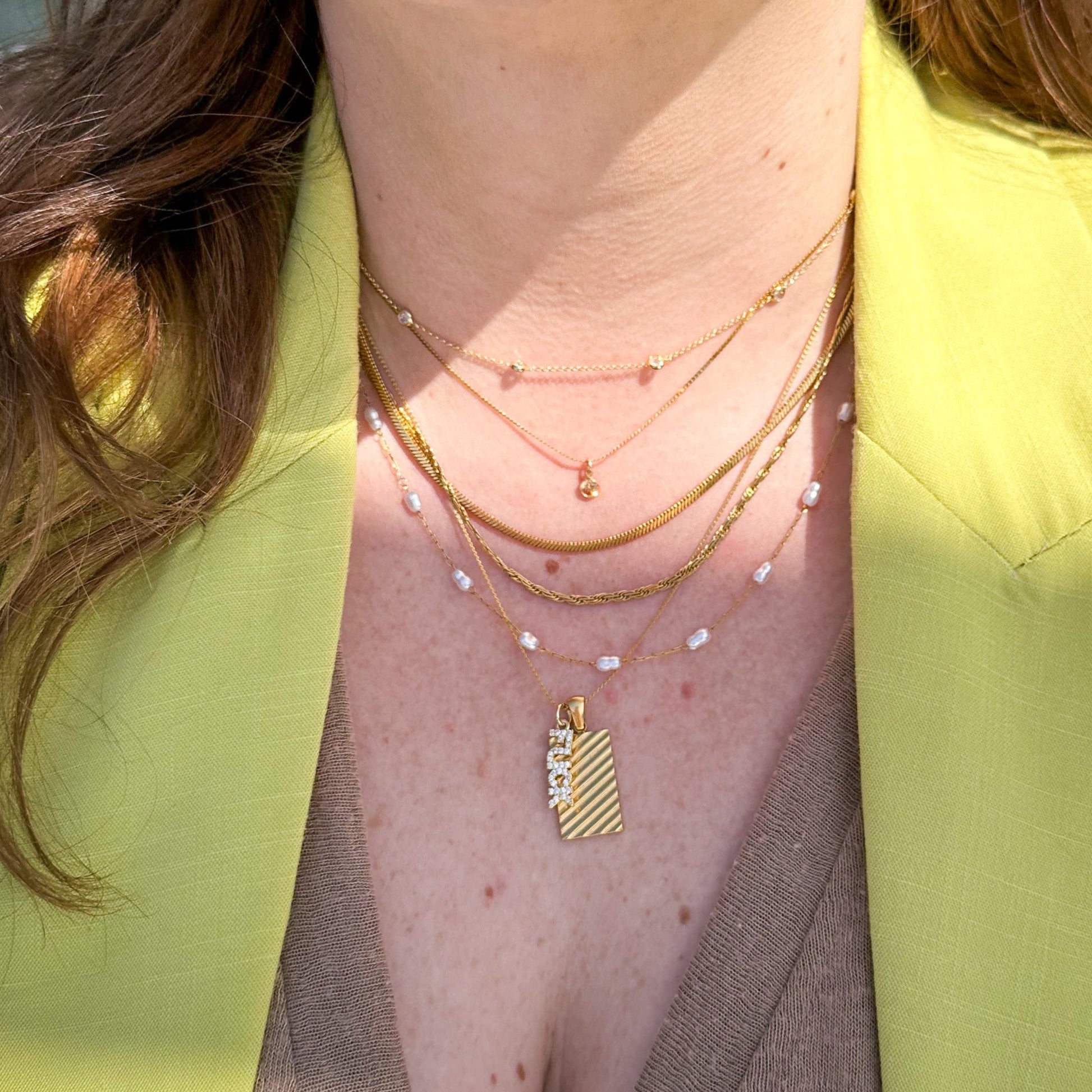 DRIP JEWELRY Necklaces Crystal by the Inch Necklace