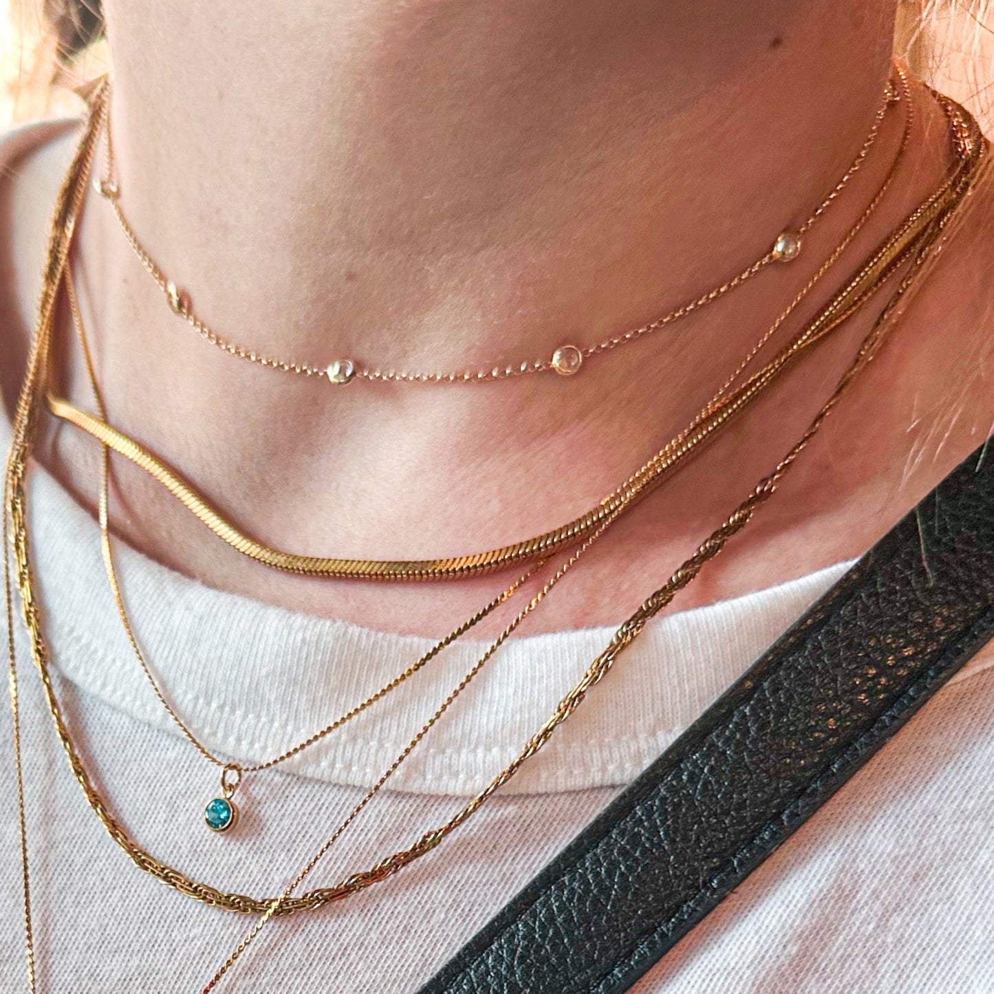 DRIP JEWELRY Necklaces Crystal by the Inch Necklace