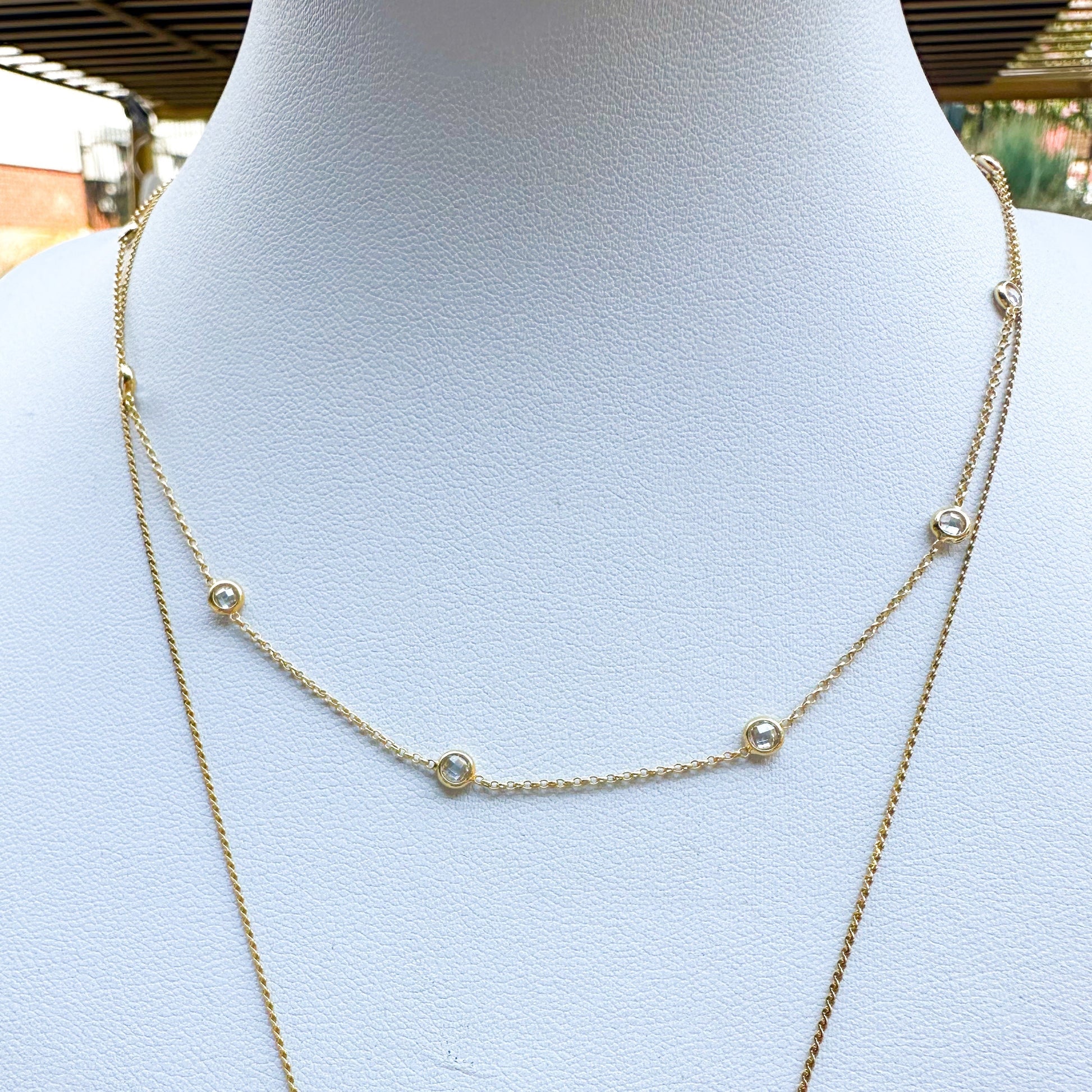 DRIP JEWELRY Necklaces Crystal by the Inch Necklace