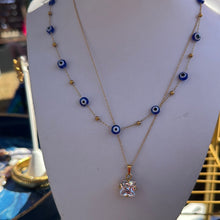 Load image into Gallery viewer, DRIP JEWELRY NECKLACES Evil Eye Station Necklace
