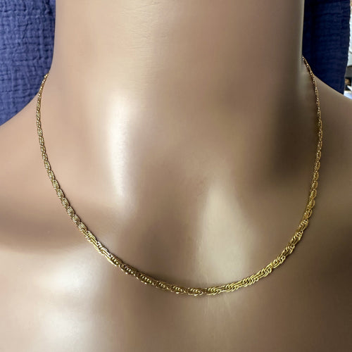 DRIP JEWELRY NECKLACES Flat Rope Chain