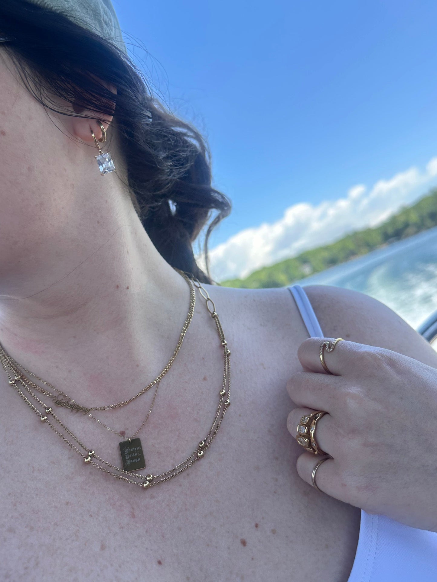 DRIP JEWELRY NECKLACES Foxtrot Pendant Necklace